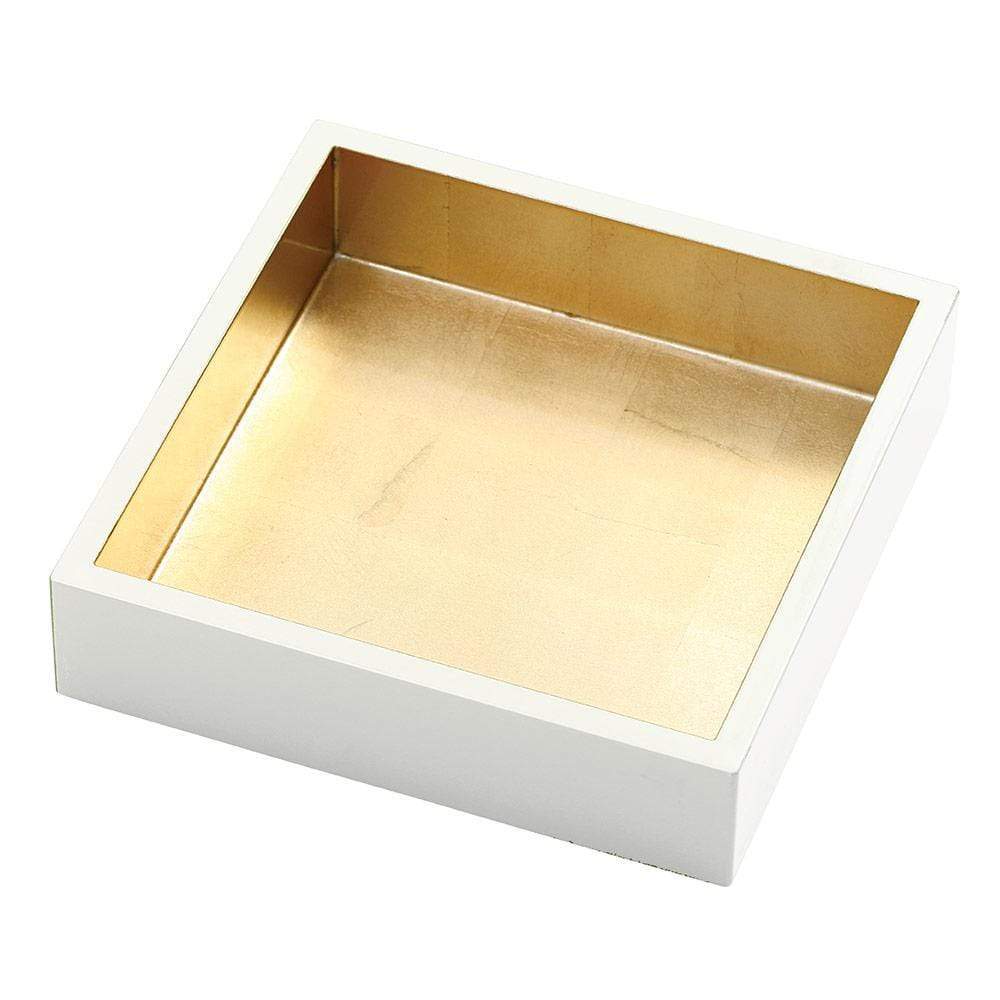 Caspari Ivory & Gold Guest Napkin holder - Charles Mayer