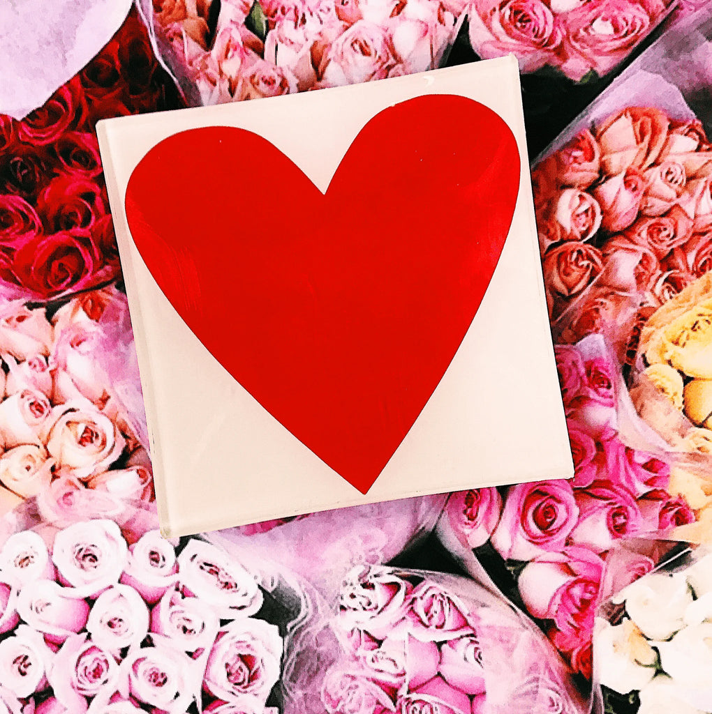 Ben's Garden I Heart You 8*8 Tray - Charles Mayer