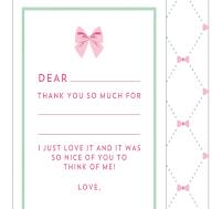 WH Hostess Pink Bow Kid's Notes - Charles Mayer