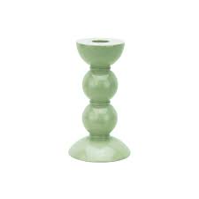 Addison Ross Medium Bobbin Sage Candlestick - Charles Mayer