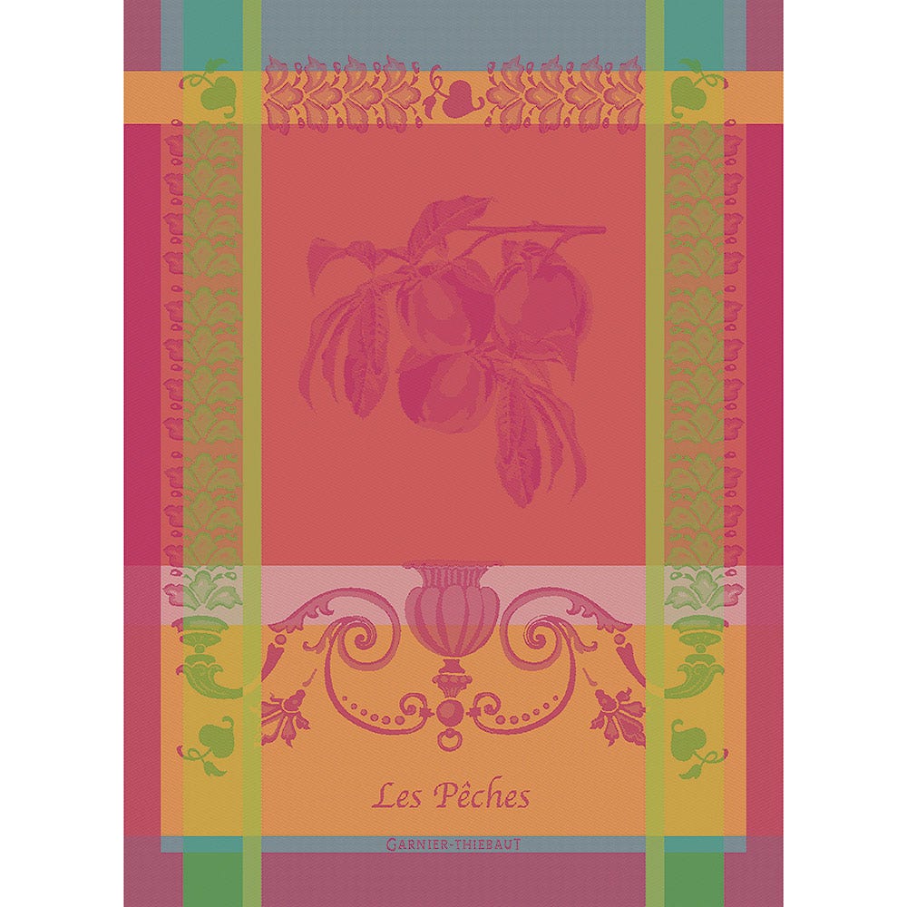 Garnier Thiebaut Les Peches Rose Kitchen Towel - Charles Mayer