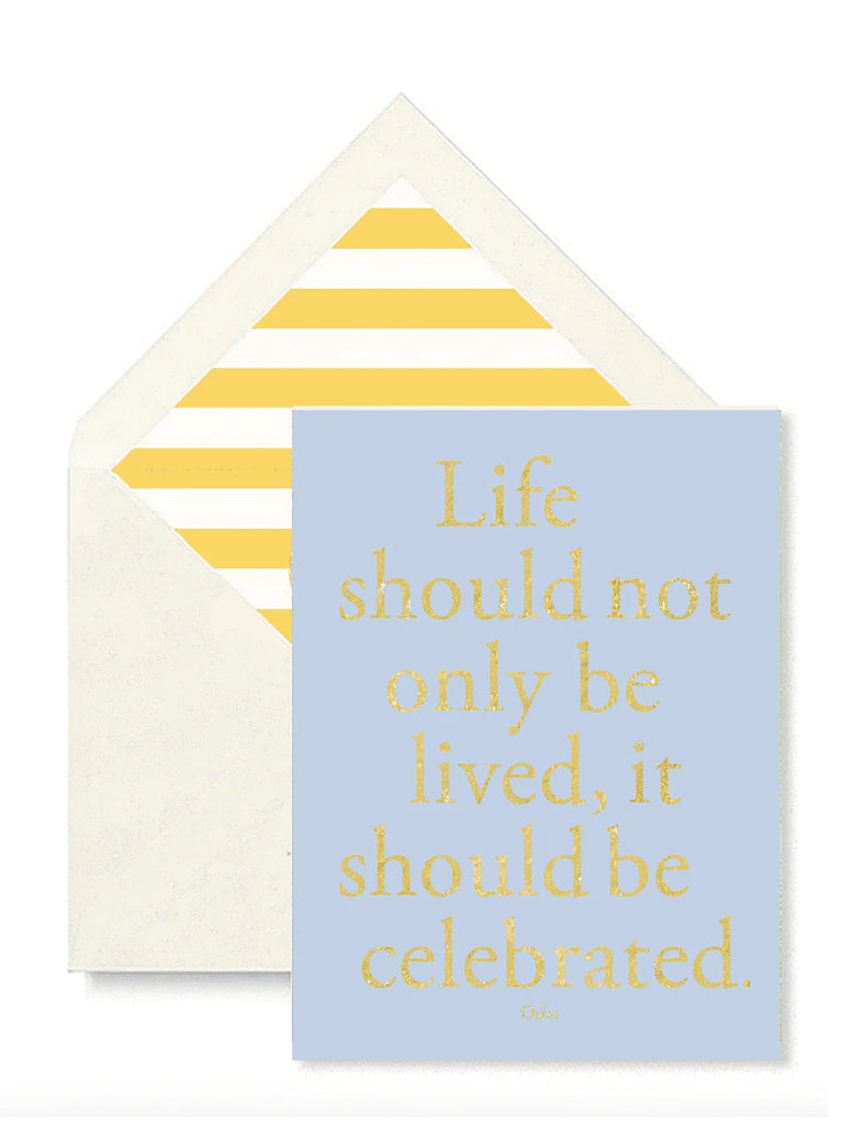 Ben's Garden Life Should Be Lived Greeting Card - Charles Mayer