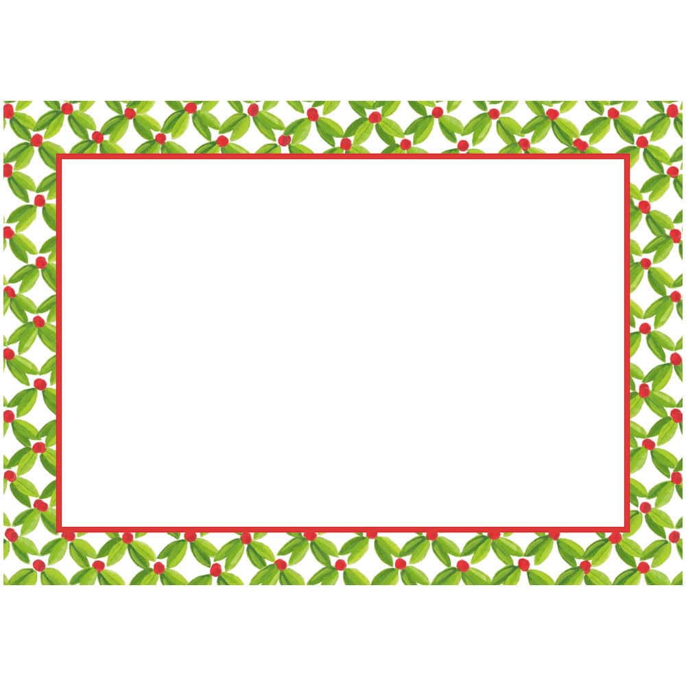 Caspari Leaf & Berry Name Labels, 12 per pack - Charles Mayer