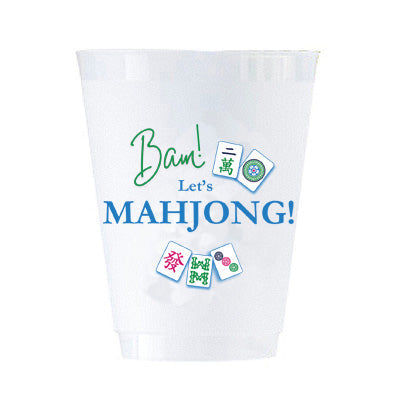 WH Hostess Shatterproof Bam! Mahjong Cups, Set of 8 - Charles Mayer