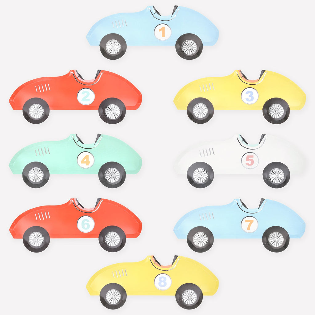 Meri Meri Race Car Plates – Charles Mayer