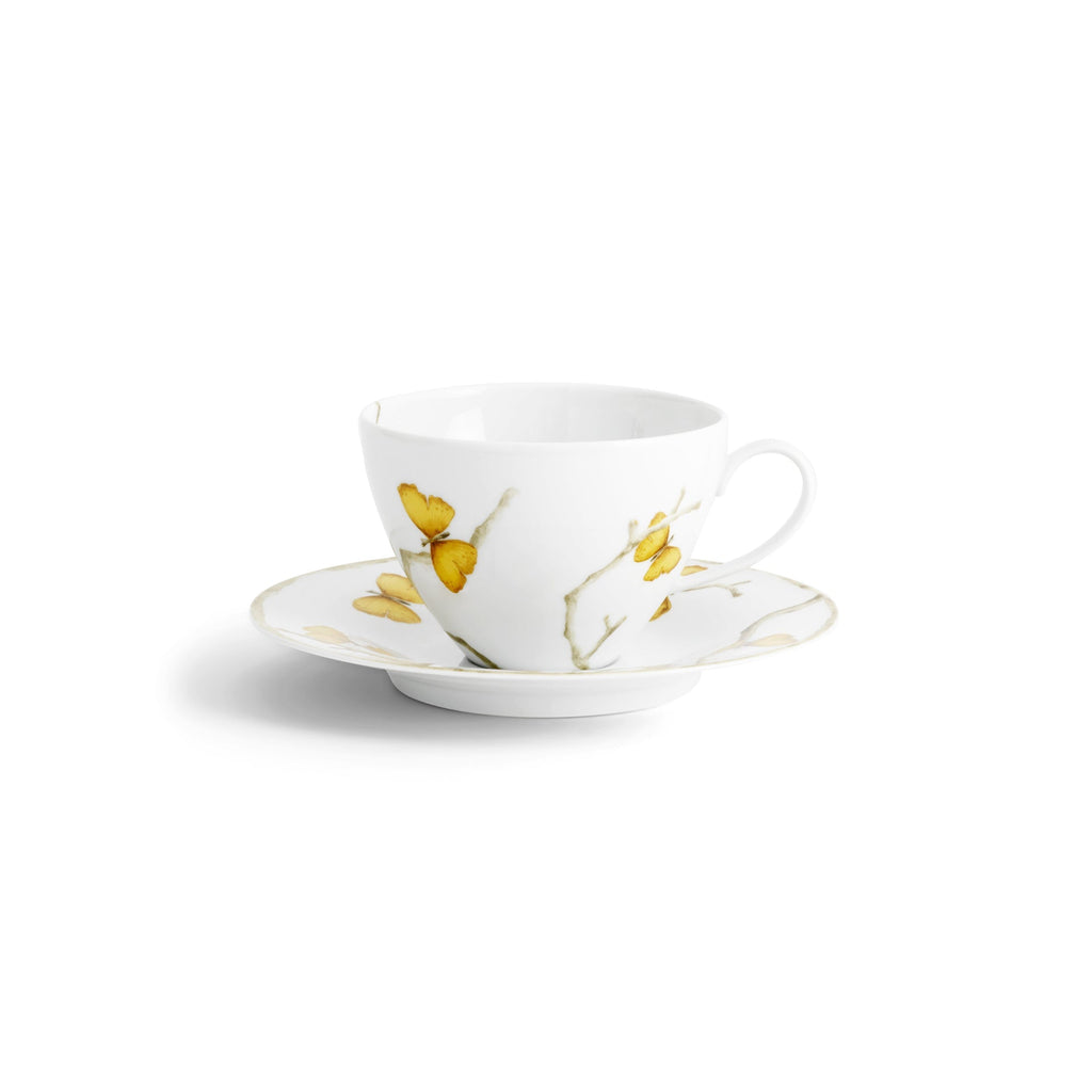Michael Aram Butterfly Gingko Gold Cup & Saucer - Charles Mayer