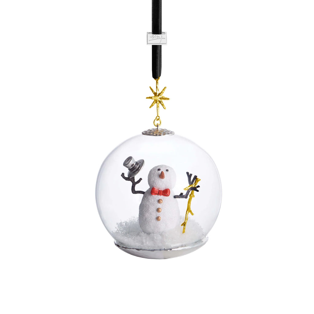 Michael Aram Snowman Snow Globe Ornament - Charles Mayer