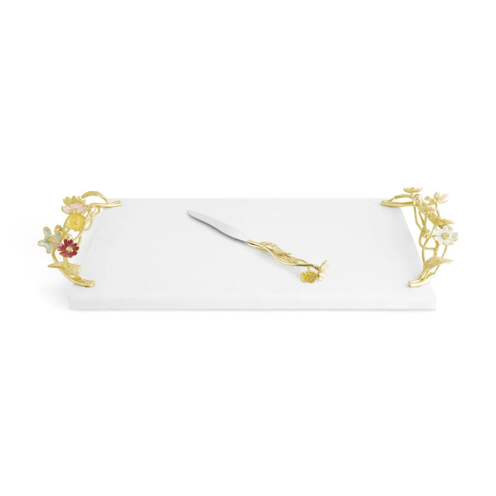 Michael Aram Wildflowers Cheese Board with Knife - Charles Mayer