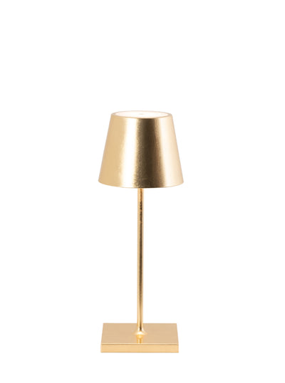 Zafferano Poldina Pro Mini Table Lamp, Gold Leaf - Charles Mayer