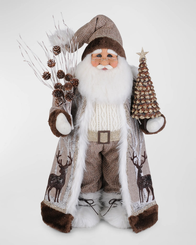 Karen Didion Lighted Winter Woods Santa - Charles Mayer