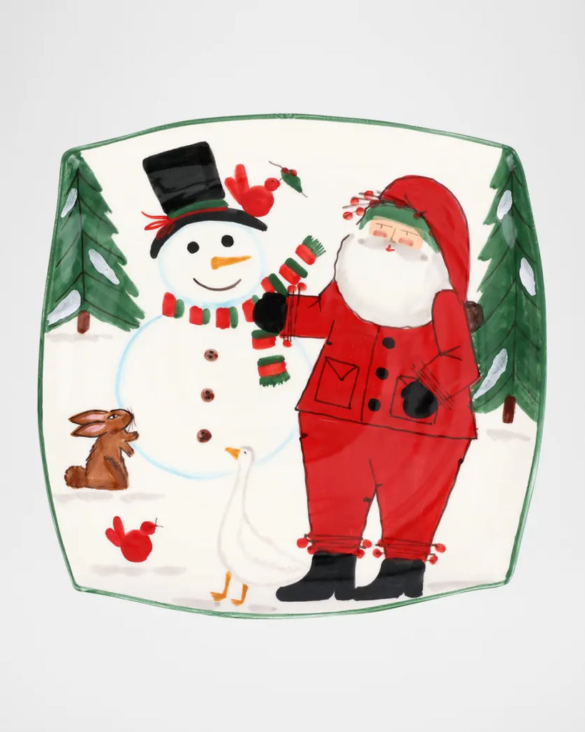 Vietri Old St. Nick 2024 Limited Edition Square Platter - Charles Mayer