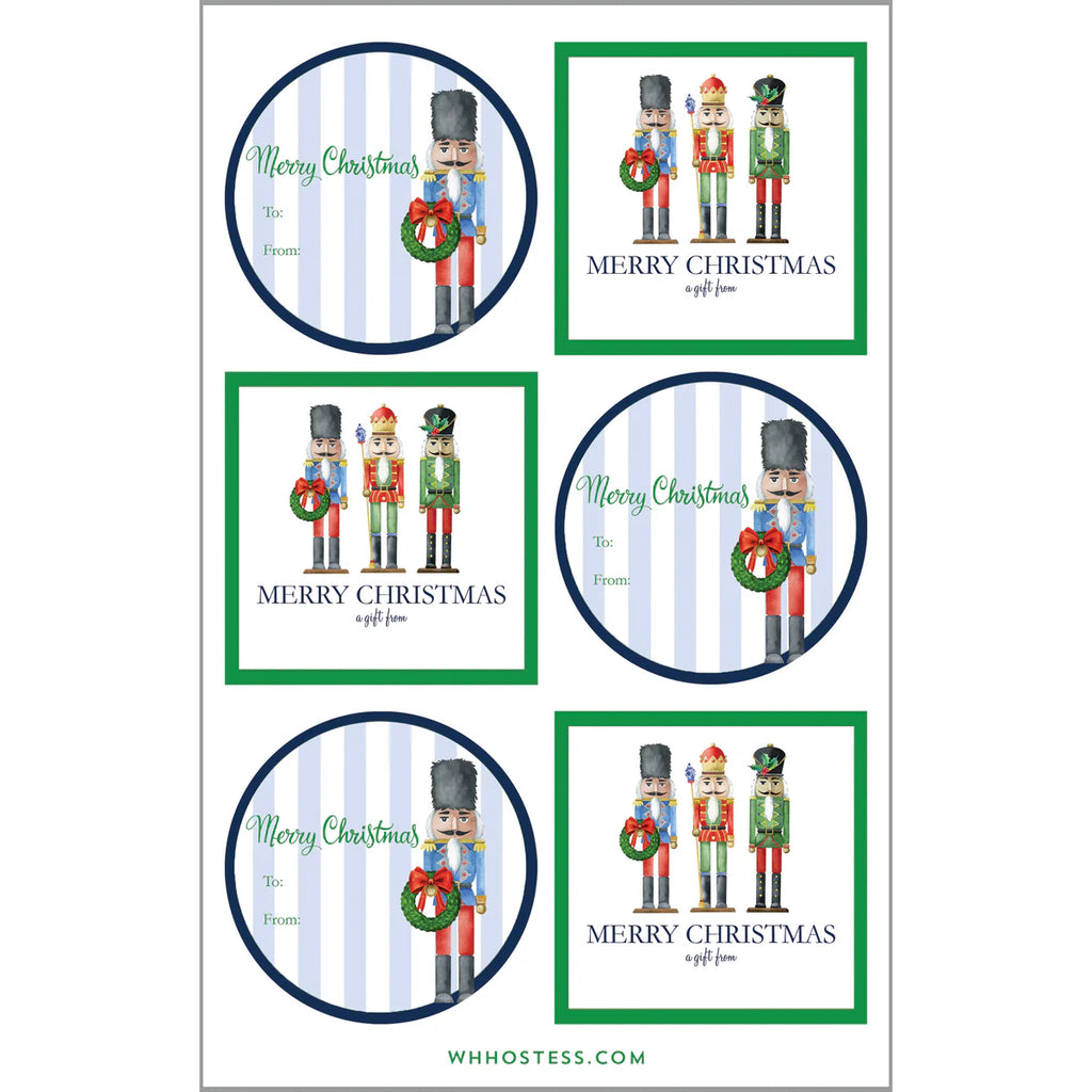 WH Hostess Nutcracker Gift Sticker Sheets - Charles Mayer