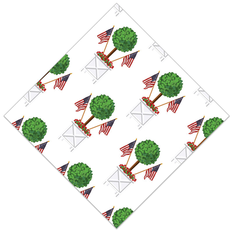 WH Hostess Patriotic Topiary Cocktail Napkins, Set of 20 - Charles Mayer