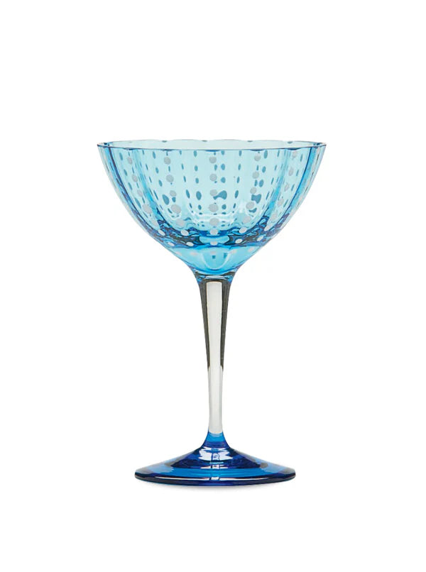Zafferano Perle Aquamarine Cocktail Glass - Charles Mayer