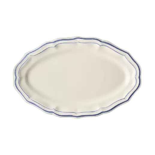 Gien Blue Filet Oval Platter - Charles Mayer