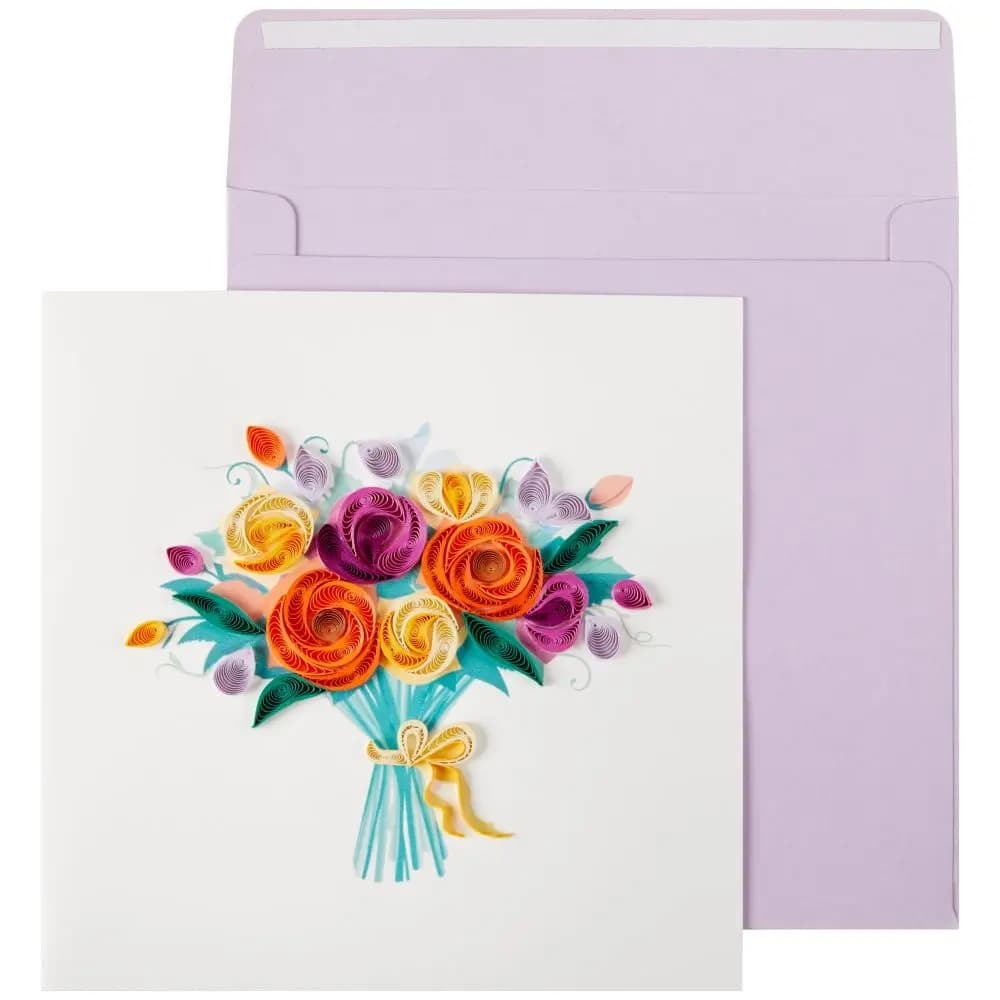 Niquea.D Quilled Bouquet Birthday Card - Charles Mayer