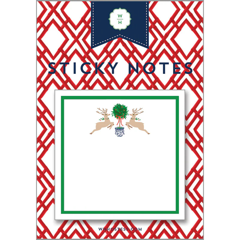 WH Hostess Reindeer Sticky Notes - Charles Mayer