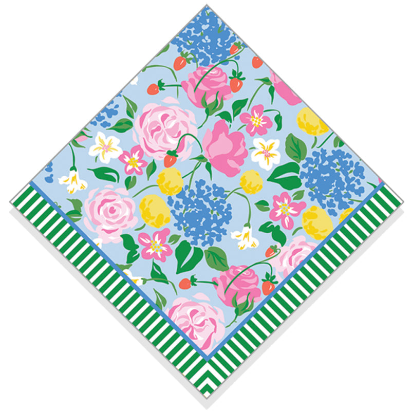 WH Hostess Strawberry Floral Cocktail Napkins - Charles Mayer