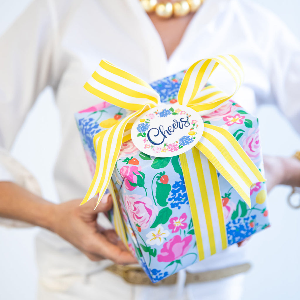 WH Hostess Strawberry Floral Gift Wrap - Charles Mayer