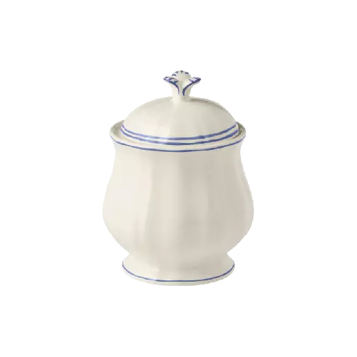 Gien Filet Blue Sugar Bowl - Charles Mayer