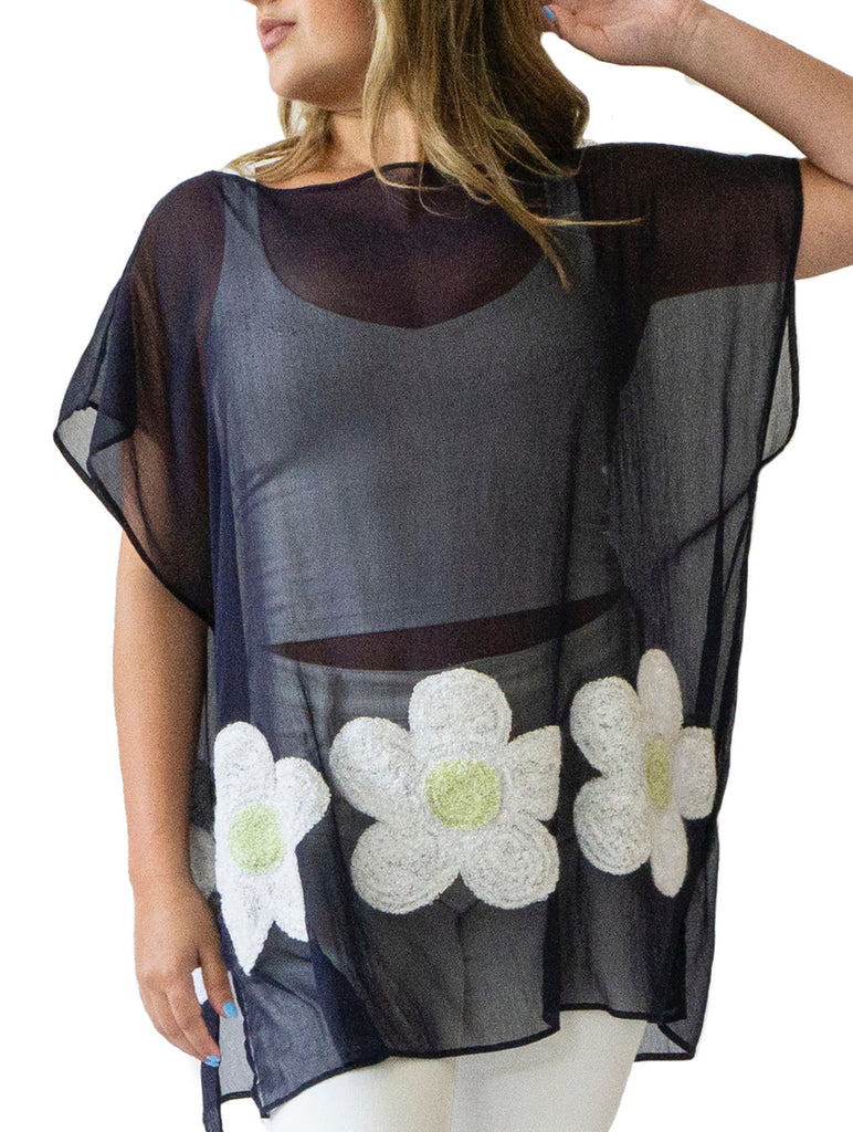 Randi & Will Sugar Daddy Navy Poncho - Charles Mayer