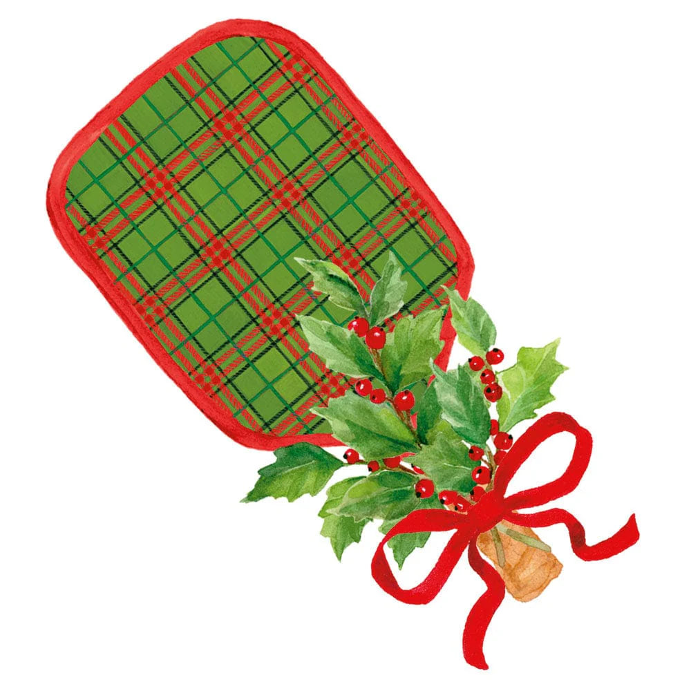 Caspari Plaid Pickleball Gift Tags, Pack of 4 - Charles Mayer