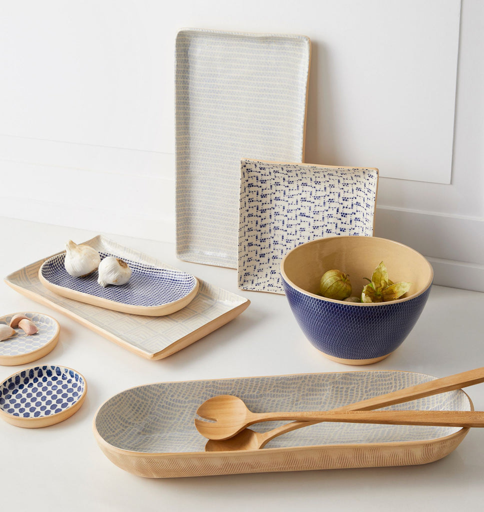 Terrafirma Ceramics Dot Cobalt Wine Coaster - Charles Mayer