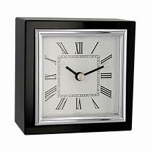 Tizo Square Black Clock 3.5" - Charles Mayer