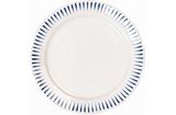 Juliska Sitio Stripe Delft Blue Dinner Plate - Charles Mayer