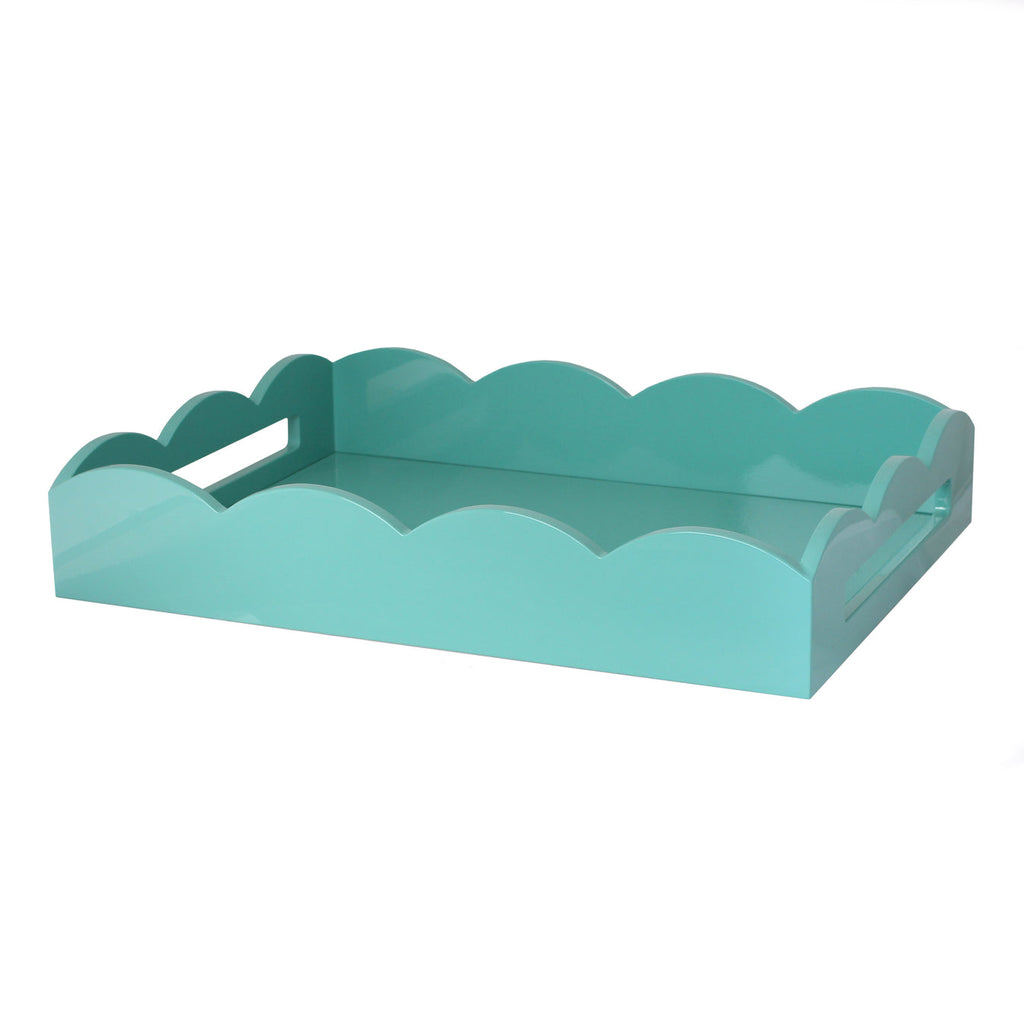 Addison Ross 17*12 Turquoise Lacquer Tray - Charles Mayer