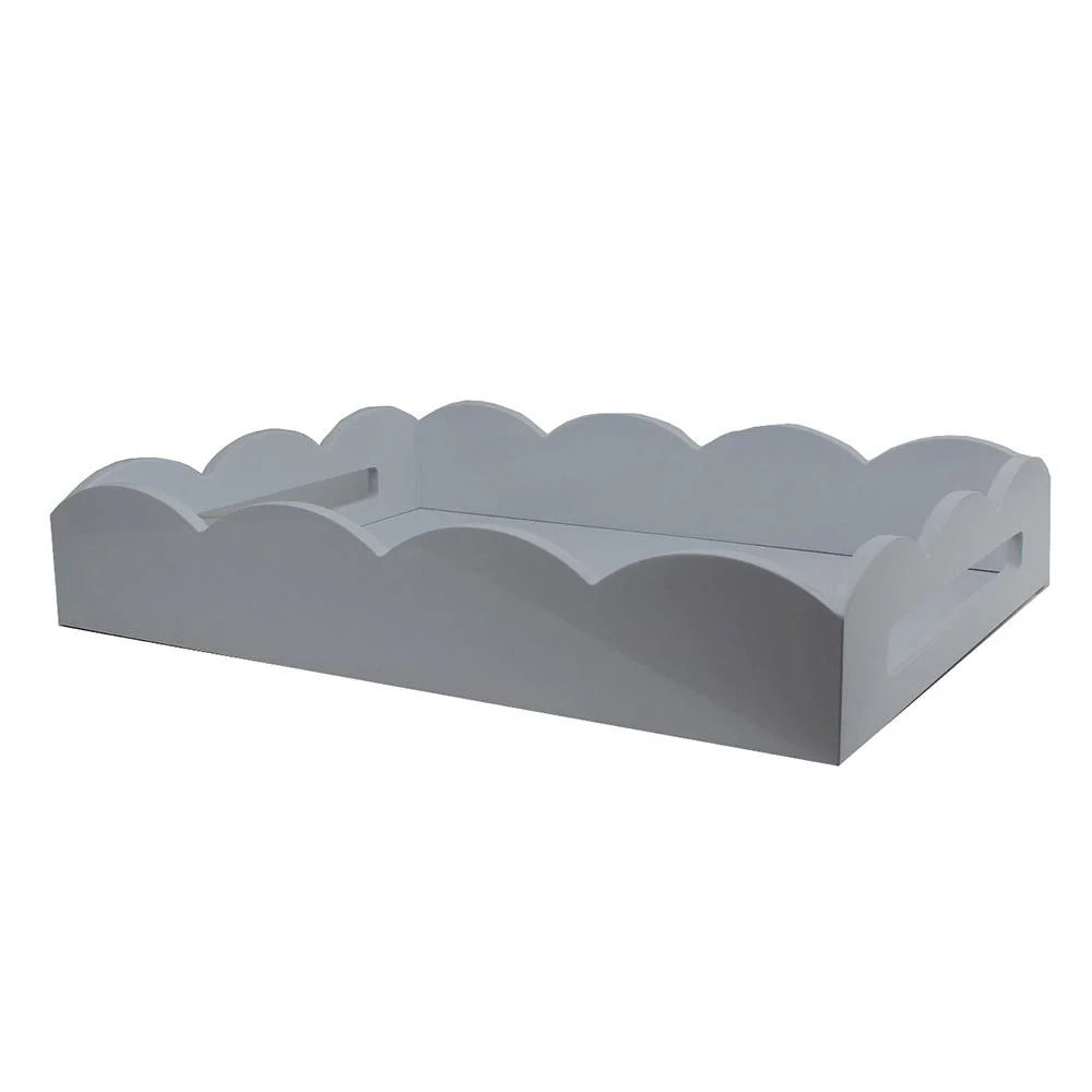 Addison Ross Small Grey Scallop Tray - Charles Mayer