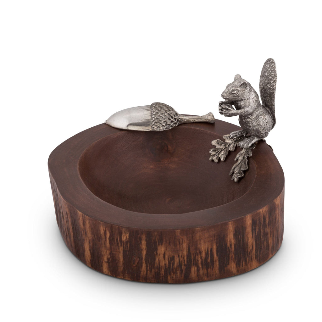 Vagabond House Squirrel w/Scoop Wooden Nut Bowl - Charles Mayer