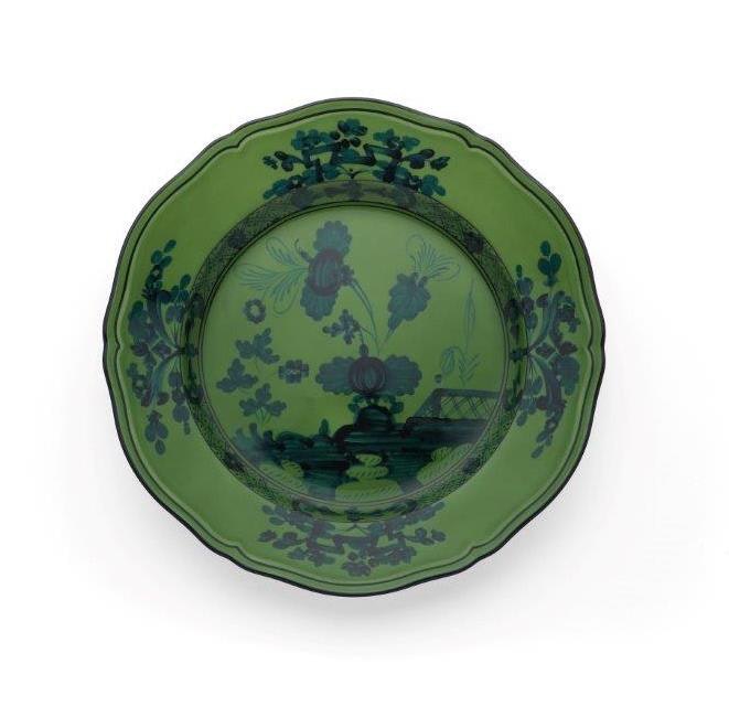 Ginori Oriente Italiano Malachite Flat Dinner Plate - Charles Mayer