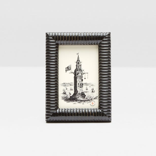 Pigeon And Poodle Metz Black Lacquered 4*6 Frame - Charles Mayer