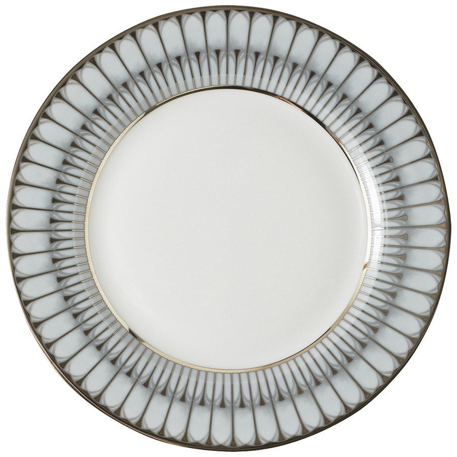 Deshoulieres Arcades Grey & Platinum Dinner Plate - Charles Mayer