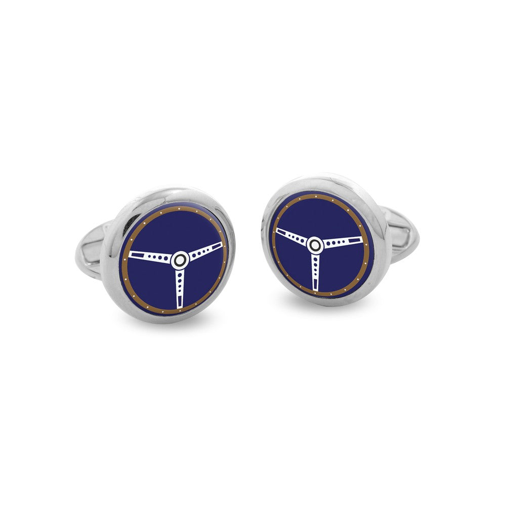 Halcyon Days Steering Wheel Cufflinks - Charles Mayer