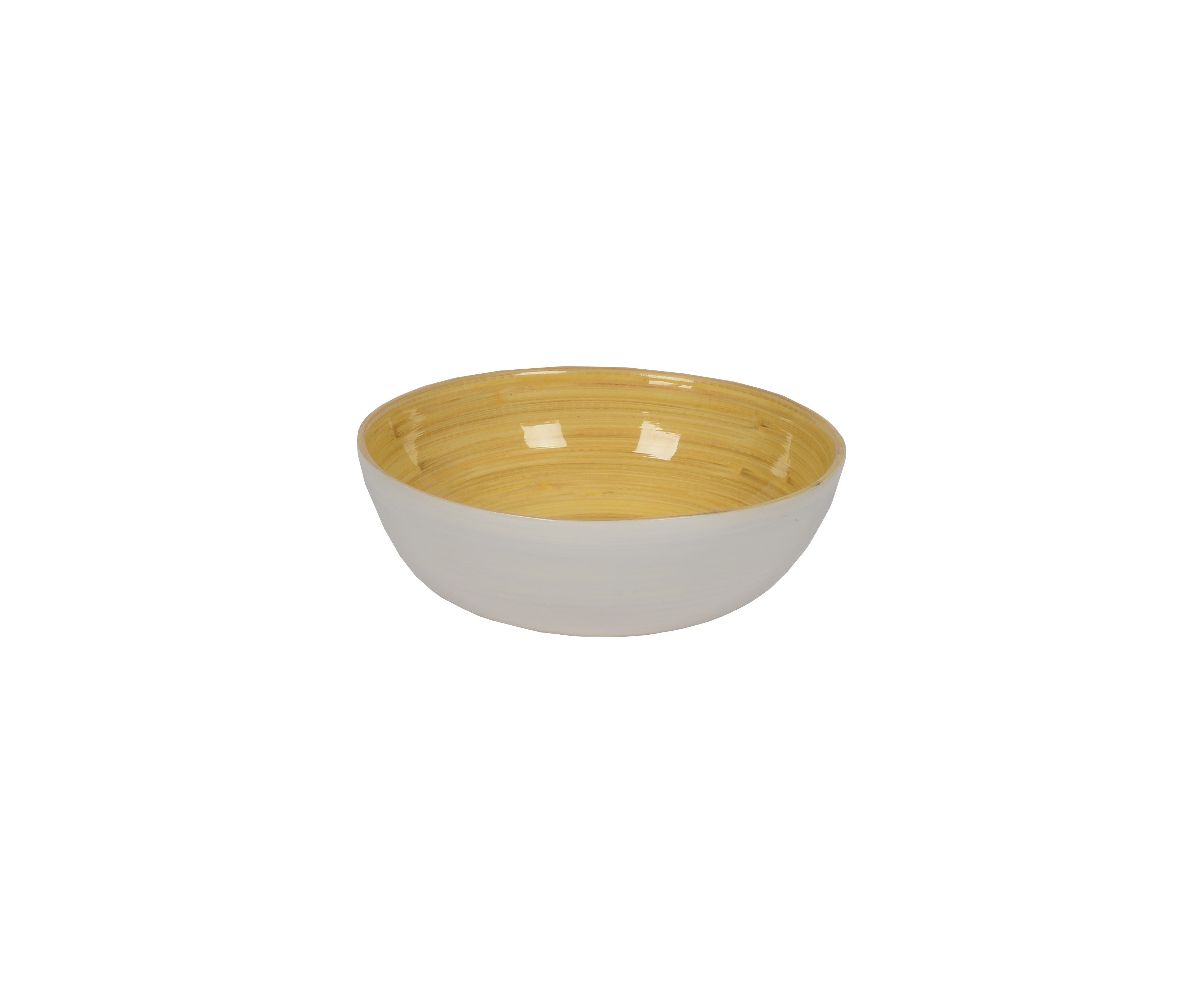 bowl bambus Albert L. Punkt Small Shallow White Bamboo Bowl – Charles Mayer