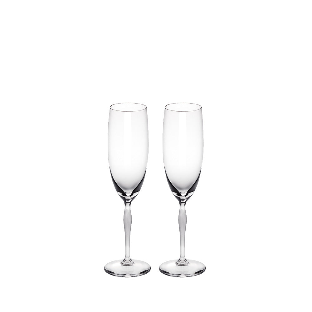 Lalique 100 Points Champagne Flute, Set Of 2 - Charles Mayer
