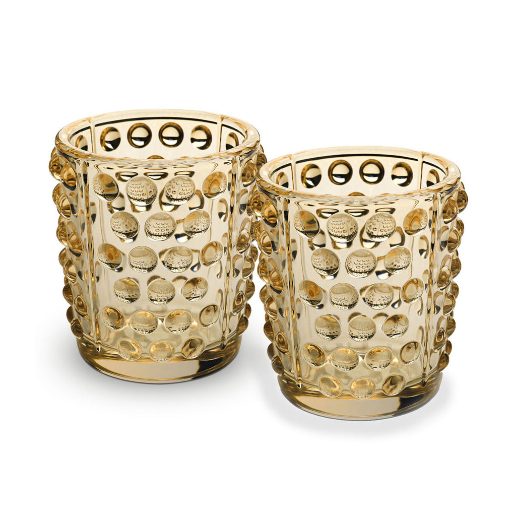 Lalique Mossi Votive, Set Of 2, Gold Lustre - Charles Mayer