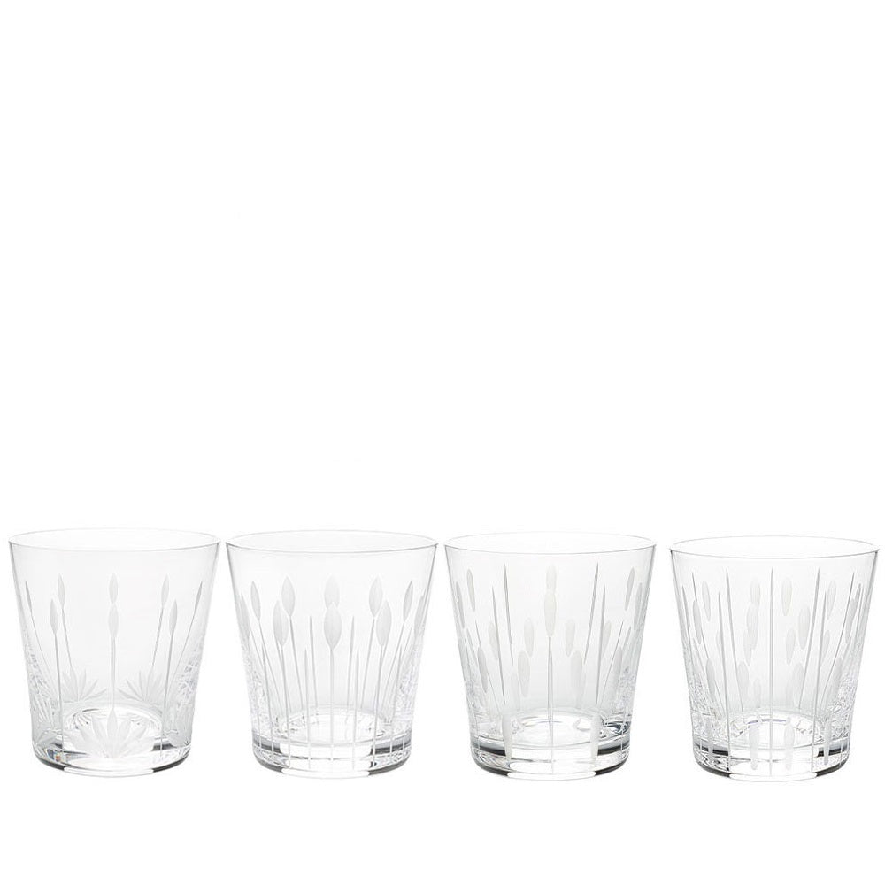 Lalique Set Of 4 Lotus Tumblers - Charles Mayer