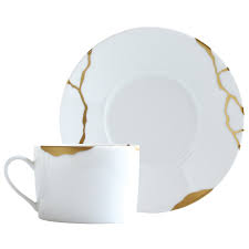 Bernardaud Kintsugi Tea Cup & Saucer - Charles Mayer