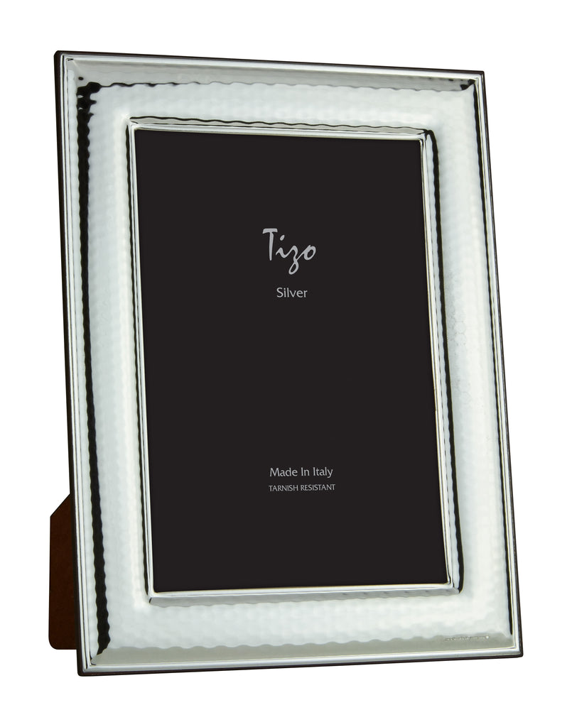 Tizo Design Hammered Silver Frame, 5*7 - Charles Mayer