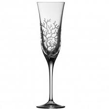 Varga Crystal Coral Champagne Flute - Charles Mayer