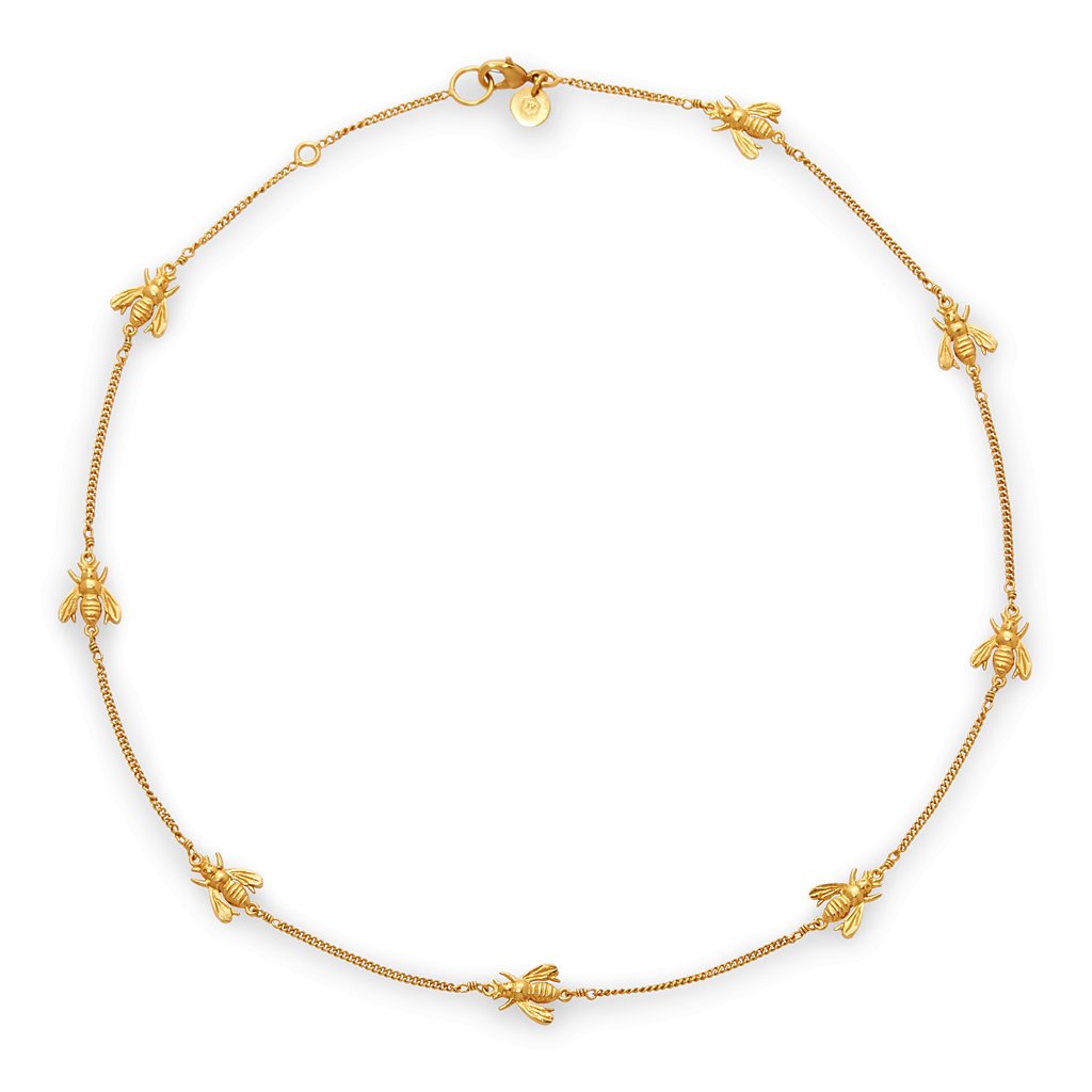 Julie Vos Bee Delicate Gold Necklace - Charles Mayer
