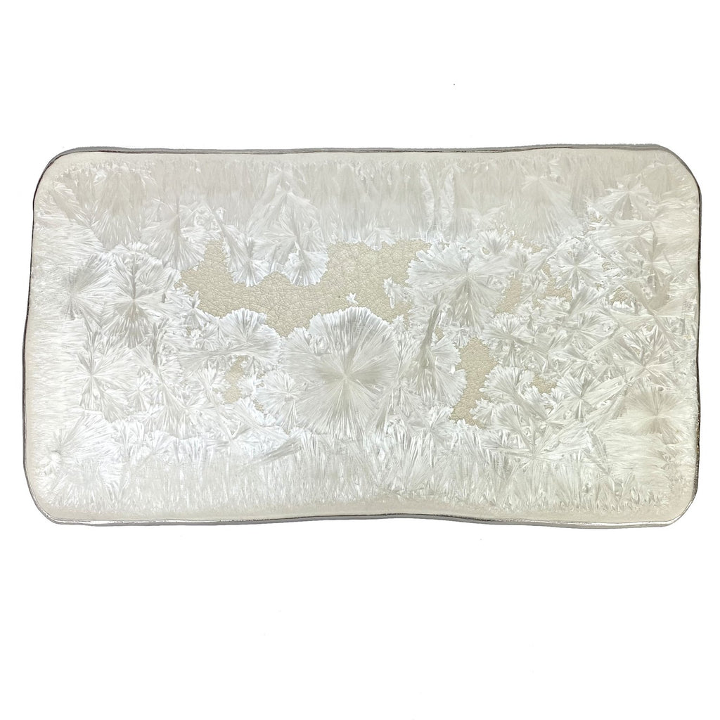 Michael Wainwright Borealis White/Platinum Medium Tray - Charles Mayer