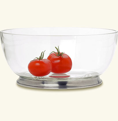 Match Pewter X-Large Round Crystal Bowl - Charles Mayer