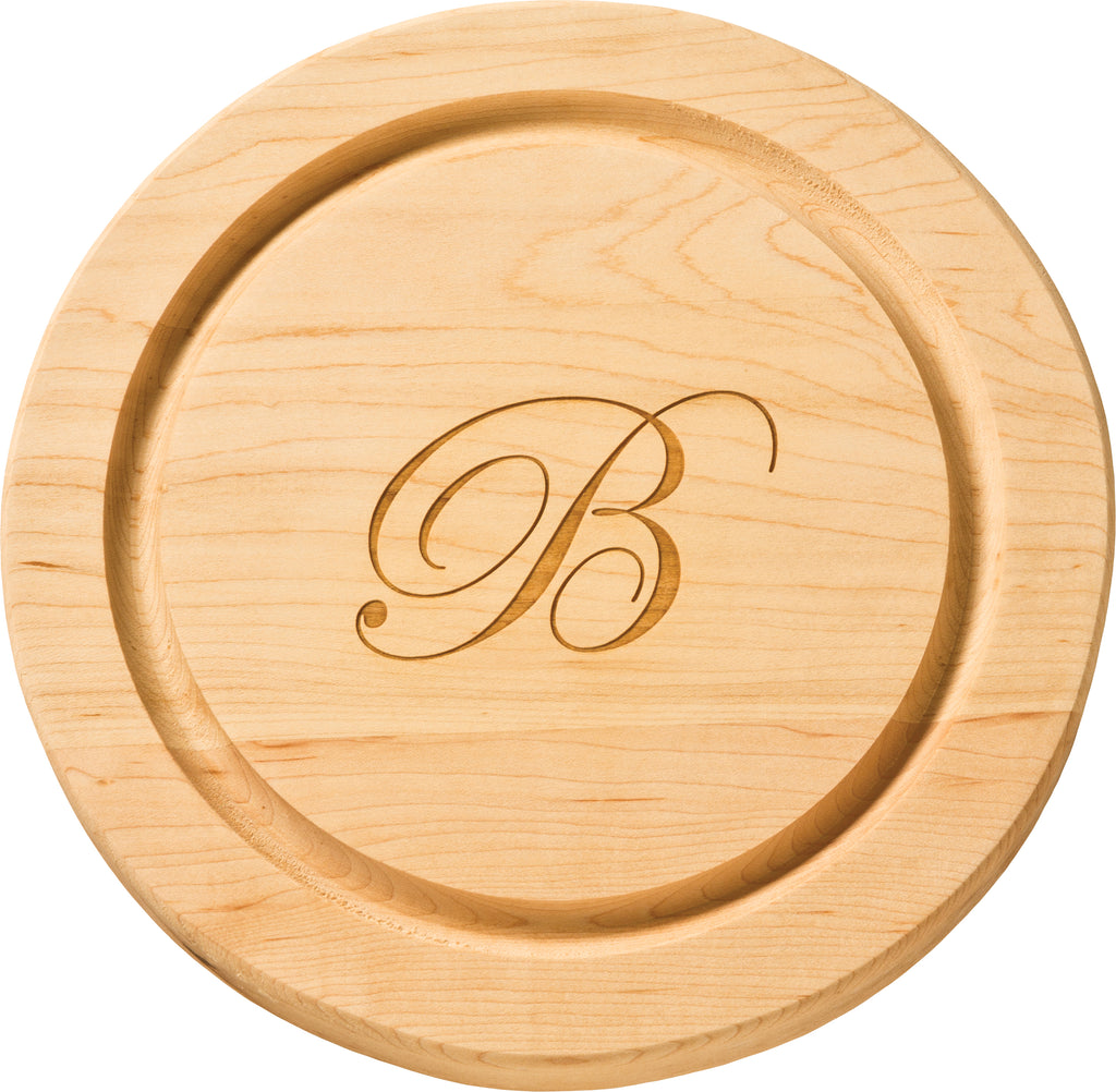 Maple Leaf At Home 12" Round Maple Board, No Handles - Charles Mayer