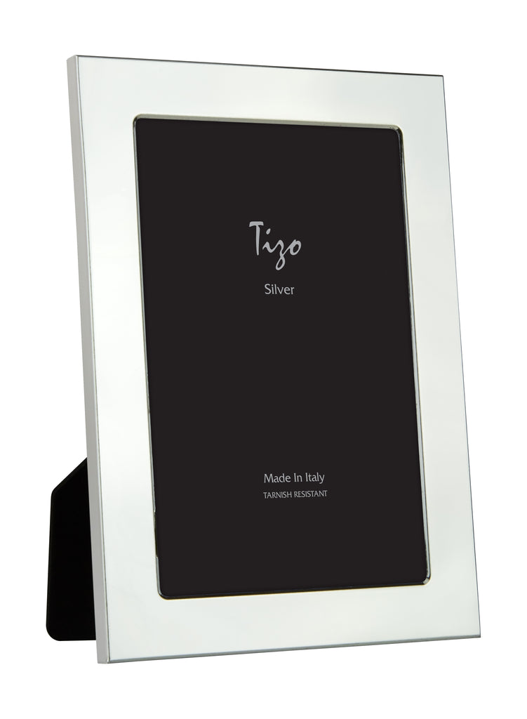 Tizo Design Silver Plate Smooth Frame, 5*7 - Charles Mayer