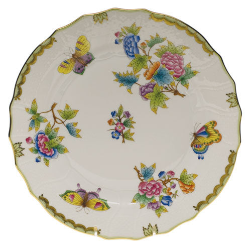 Herend Queen Victoria Green Dessert Plate - Charles Mayer