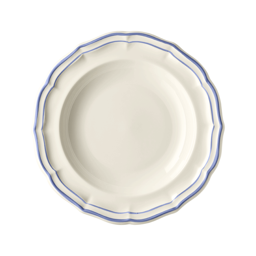 Gien Filet Blue Rim Soup - Charles Mayer